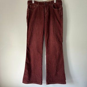 Size 11 Hollister Burgundy Corduroy Women's Pants